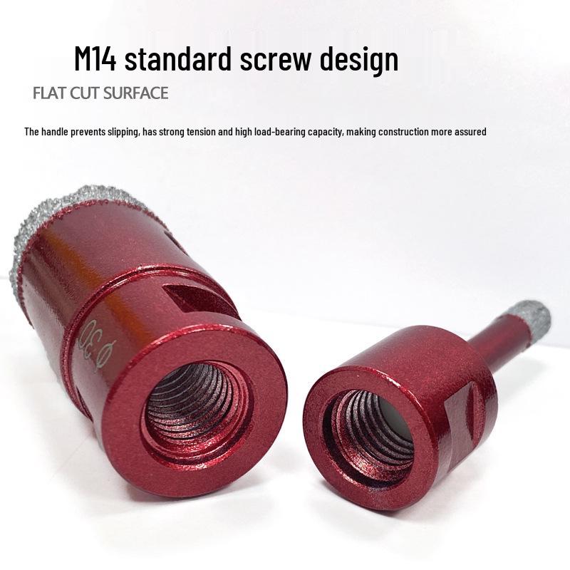 Pânză diamantată brazată M14 pentru gresie, marmură, piatră, sticlă - Bit de găurit pentru polizor unghiular pentru mărirea găurilor