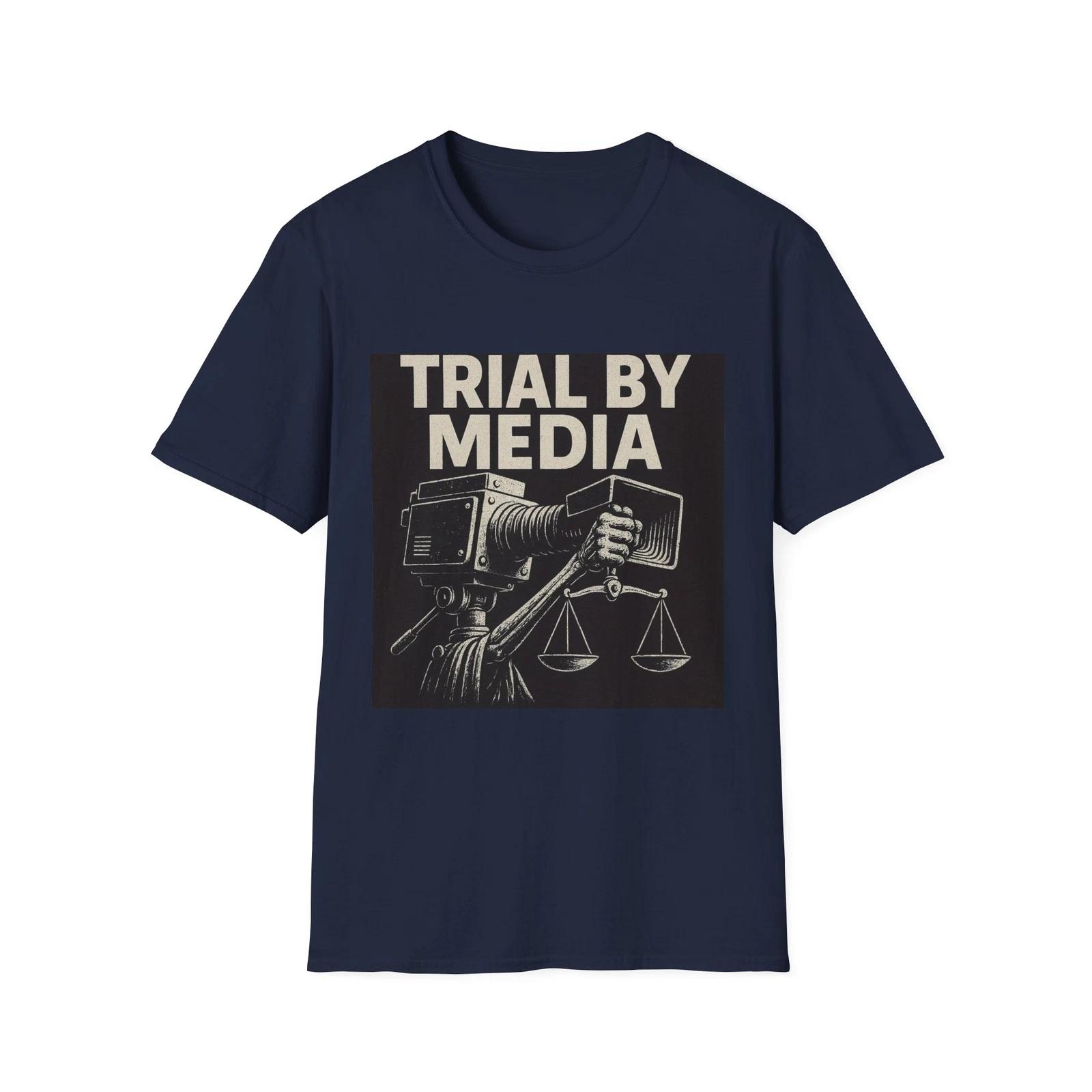 

Trial by Media Shirt, America First Anti-Globalist Tee, Censorship Tee, Marxism XL