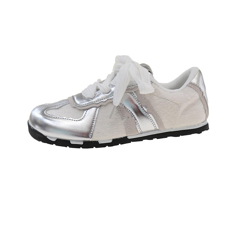 

~ Platform women s spring new versatile sports casual shoes board shoes women s tide 35 серебряный