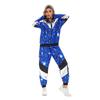 Vintage 80s Hip Hop Party Clothing Carnival Men's and Women's Dance Clothing Jacket Pants Sportswear Two Pieces