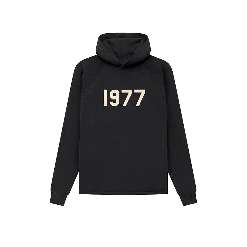 Fog Crazy Essentials Niche American Fashion Brand Autumn and Winter Men's Couple 1977 Hooded Sweater