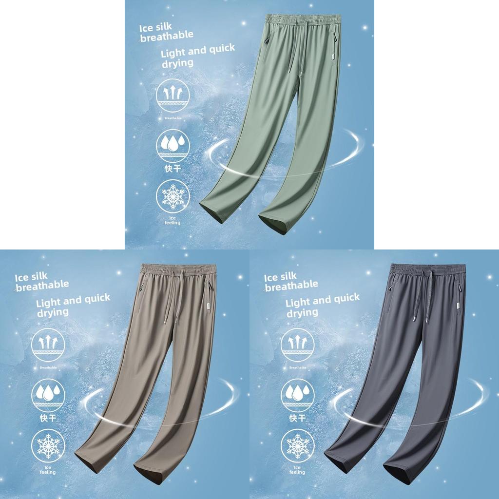 Men Summer Upf50 Plus Athletic Pants With Quick Dry Lightweight Fabric For Casual Daily Wear