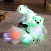 Cartoon Luminous Lying Down Polar Bear Throw Pillow Plush Toy Doll White Polar Bear Doll Children'S Doll