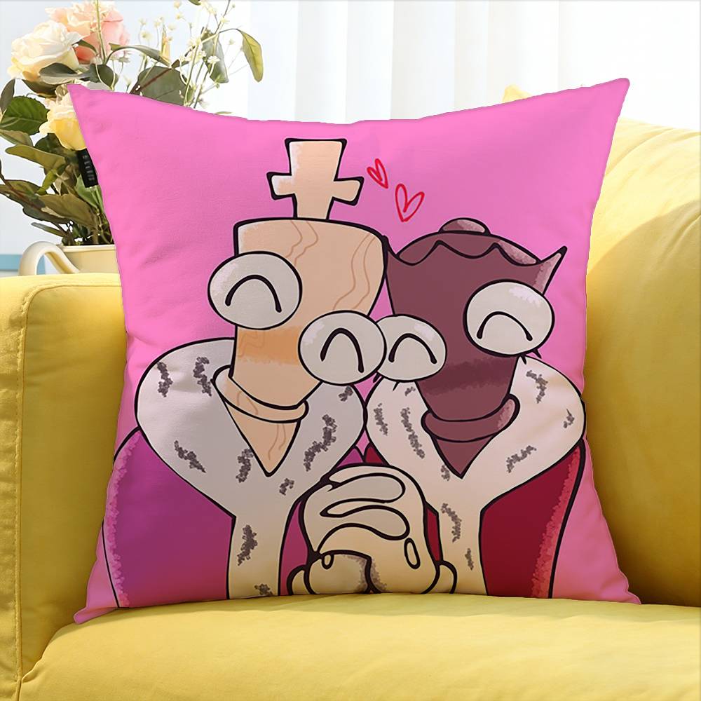 Cartoon KKinger Various Sizes Square Pillow Case For Car Home Bedchamber Decor