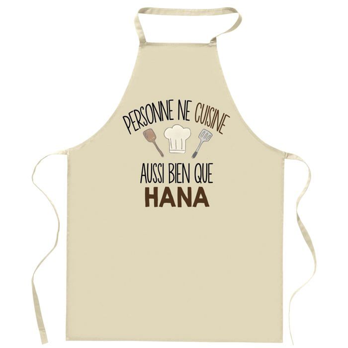 Tablier de cuisine - Planetee HANA - Coton épais - Impression DTG Made in France - Liens ajustables