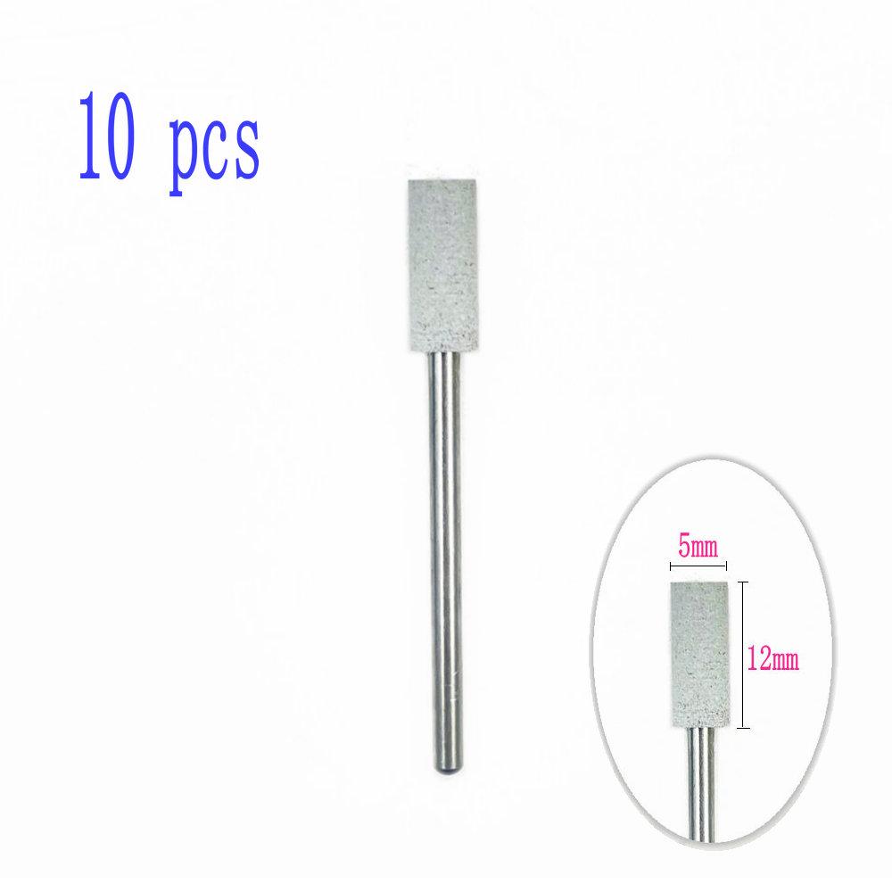 6pcs/10pcs Silicone Rubber Dental Polishing Polisher Grinders Nail Drill Bits for Electric Manicure 2.35mm Shank
