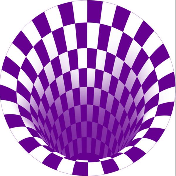 Stereo Vision Carpet Round Black White Living Room Mat 3D Illusion Vision 3D Carpet Home Decor Carpet