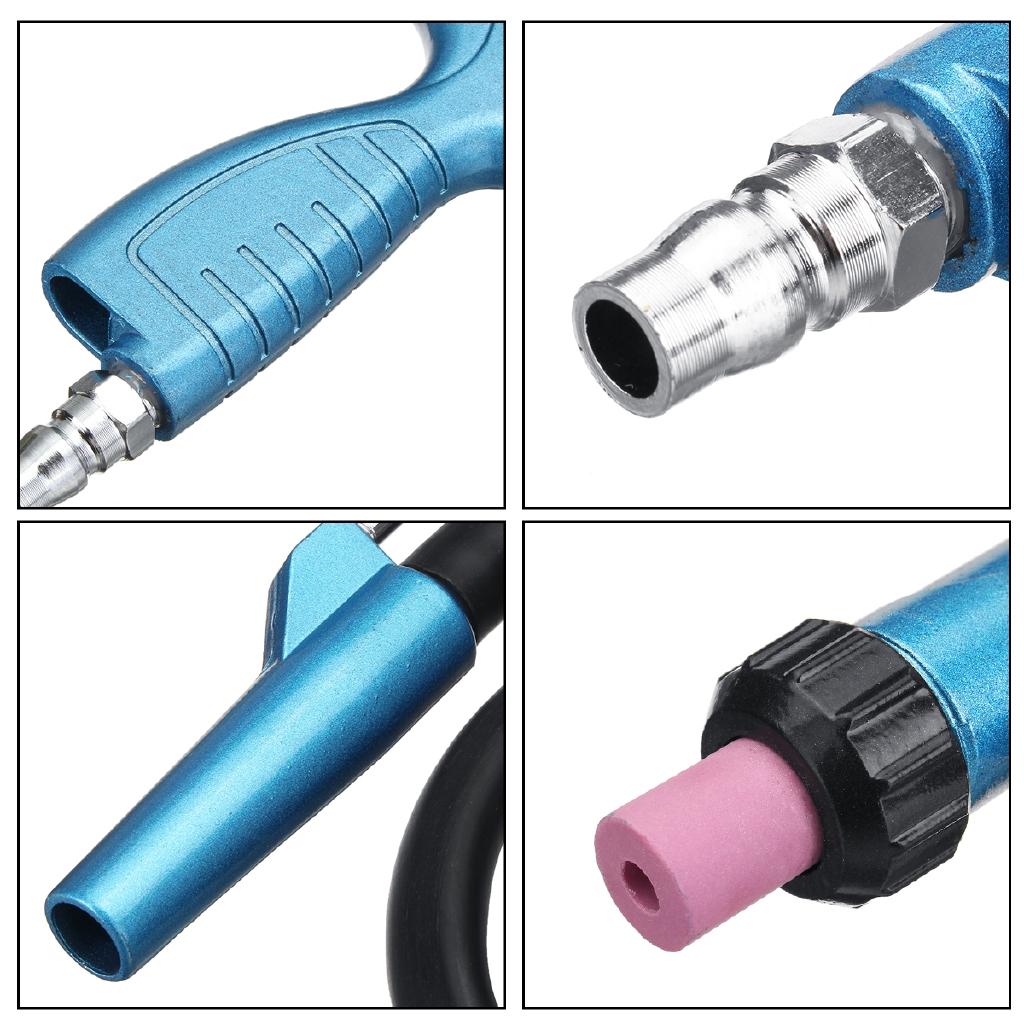 Blue PS-2 Air Siphon Sandblaster Feed Blasting Guns Abrasive Tool Power Tool Kit Sprayer with Ceramic Nozzle Tips Sand Suction Pipe