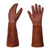 Long Style Gardening Gloves For Men And Women - Stab Resistant Cowhide Trimmed Heavy-duty Gloves, Thick Gloves, Forearm Gardening Gloves