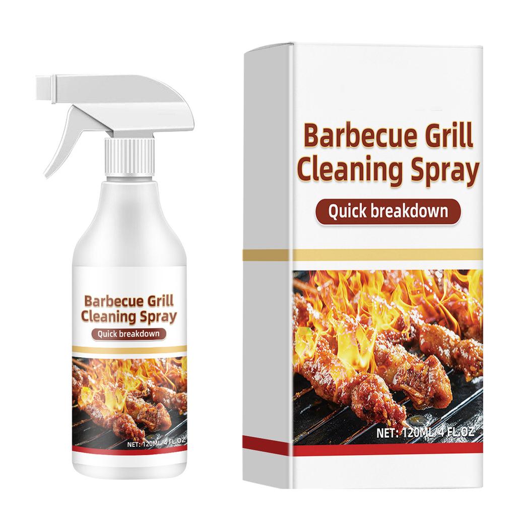 Practical BBQ Grill Cleaner Spray Convenient Grill Cleaning Foam Spray for Effective Stain and Grease Removal