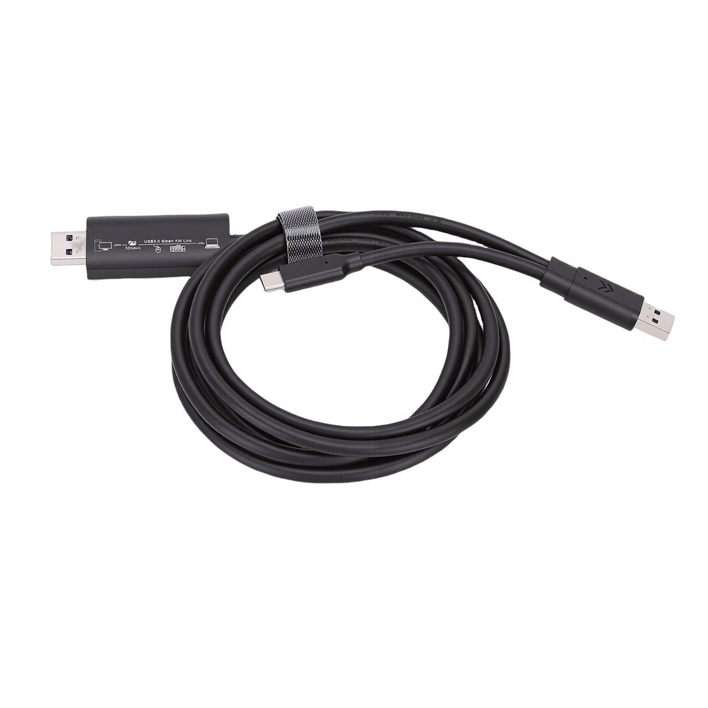 USB 3.0 Data Cable 5Gbps 6.6FT USB 3.0 To USB 3.0 and Type C Data Transfer Cable with Built In APP Support for Windows