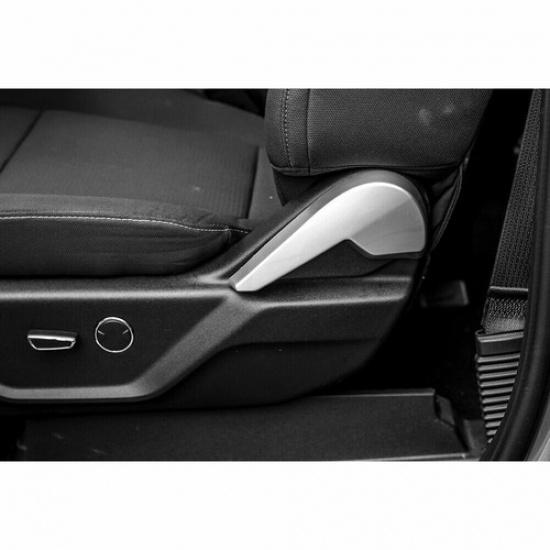 Car Seat Adjustment Handle Decoration Cover Trim for Ford F150 2015- Silver