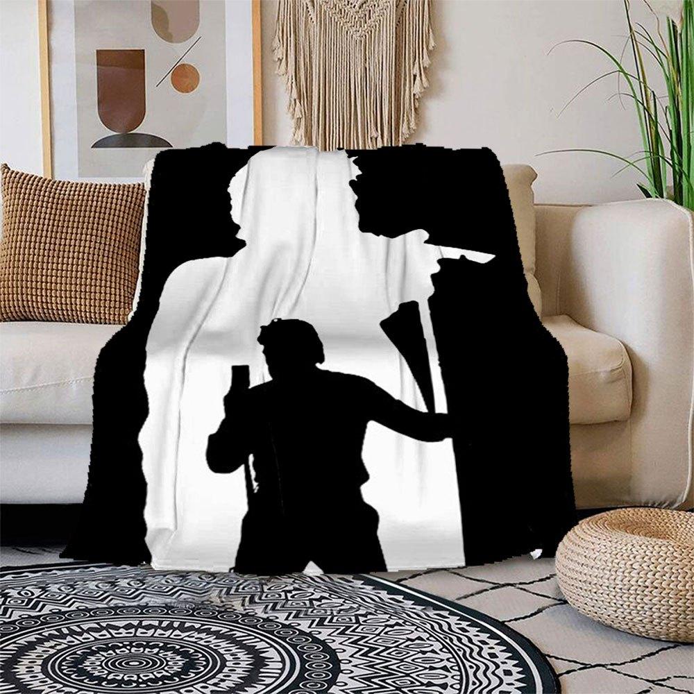 

Bob Marley Silhouette Musician Wall Art Print PosterBlanket Flannel Throw Blanket for Sofa, Bed, Travel, Camping, Office, Couch, Chair, And 150x180cm