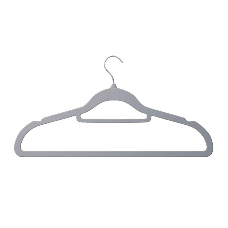 Household Flocking Garment Rack Anti-slip Garment Support Rackclothes Drying Store Shoulder Corner Traceless Hanging Wardrobe Storage