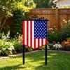 Fourth of July Garden Stake Stars And Stripes Eagle Yard Art Stake American Patriotic Stake for Backyard Lawn Decoration