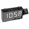 6 Inch Digital FM Projection Radio Alarm Clock 4 Brightness Adjustment 3 Time Displays Dual Alarm