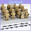 Mini Puzzle Game Set 8 Special Forces Action Figures With Removable Joints And Weapons