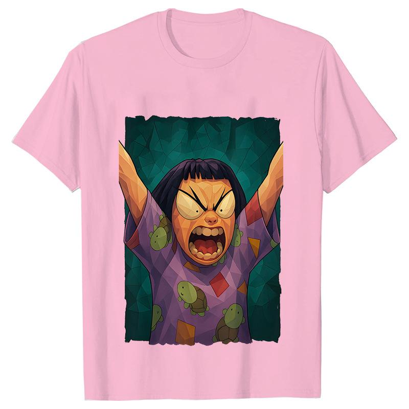 

Movie KPop Demon Hunters Graphic Print T-shirt Rumi Mira Zoey Tshirt Saja Boys T Shirts Men s Women s Fashion Trend Streetwear S