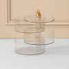 3 Layer Dried Fruit Tray Transparent Snack Plates Nuts Container for Living Room