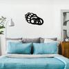 Metal Bear Paw Wall Art, 3D Home Decor, Living Room Metal Sculpture, Modern Bedroom Hanging Ornament, Iron Art Craft