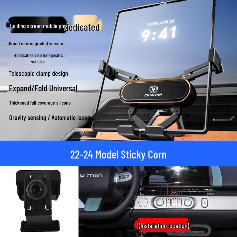Foldable Mobile Phone Holder for Changan Eado/Deep Blue/Ounuo/CS55/Benben/CS75/Coser/Oshan Vehicles