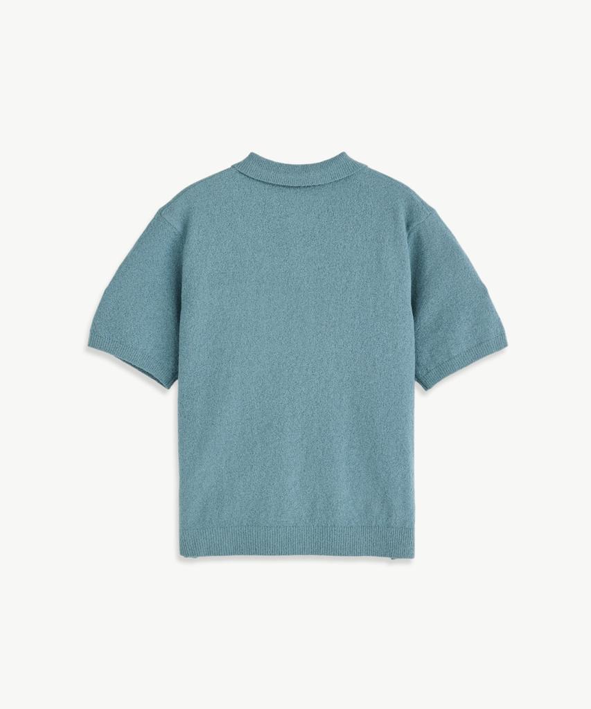 STCO Diems Cool Touch Boucle Short Sleeve Knit_Blue (Oversized)_Dktxb06Osl