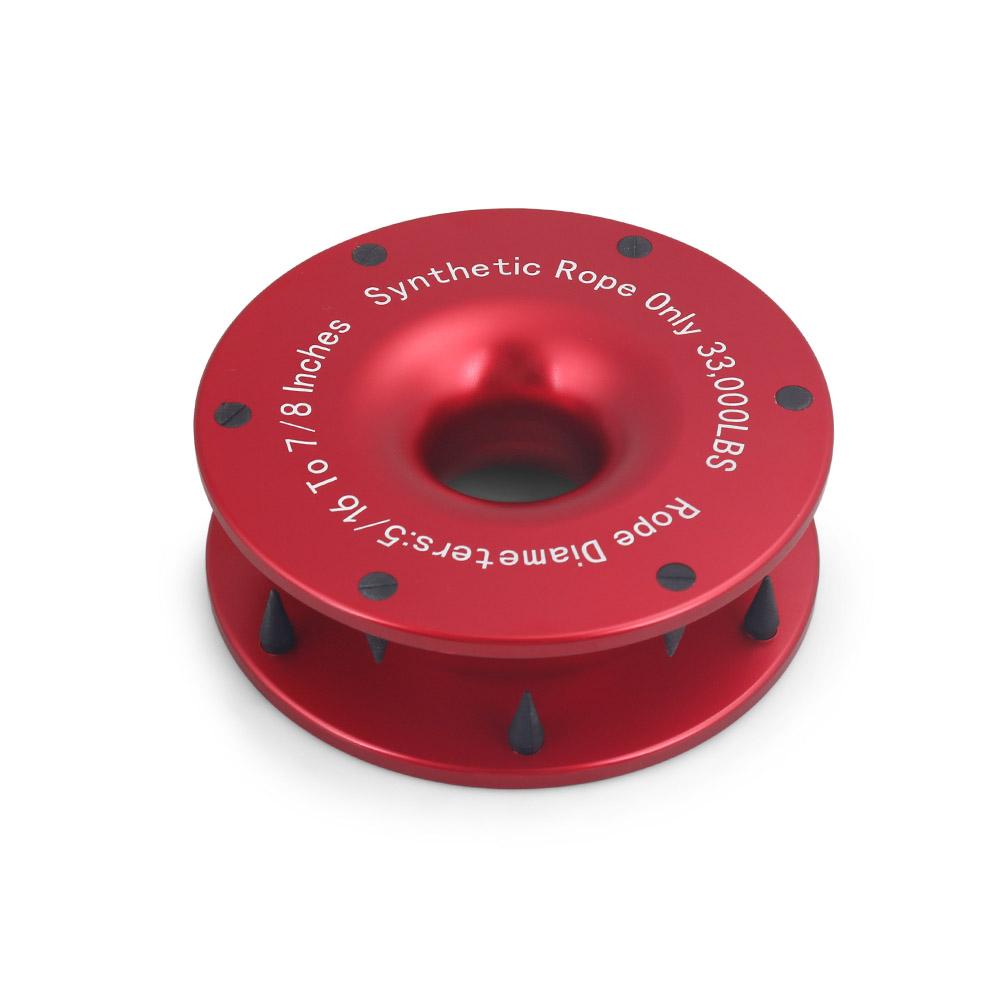 Upgrade High Load Capacity Recovery Ring Set Rope Retention Pulley (RRP) for Use with Synthetic Rope and Soft Shackle