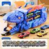 3-in-1 Transforming Dinosaur Toy Car Set for Kids Aged 3-5 with Mini Car Storage