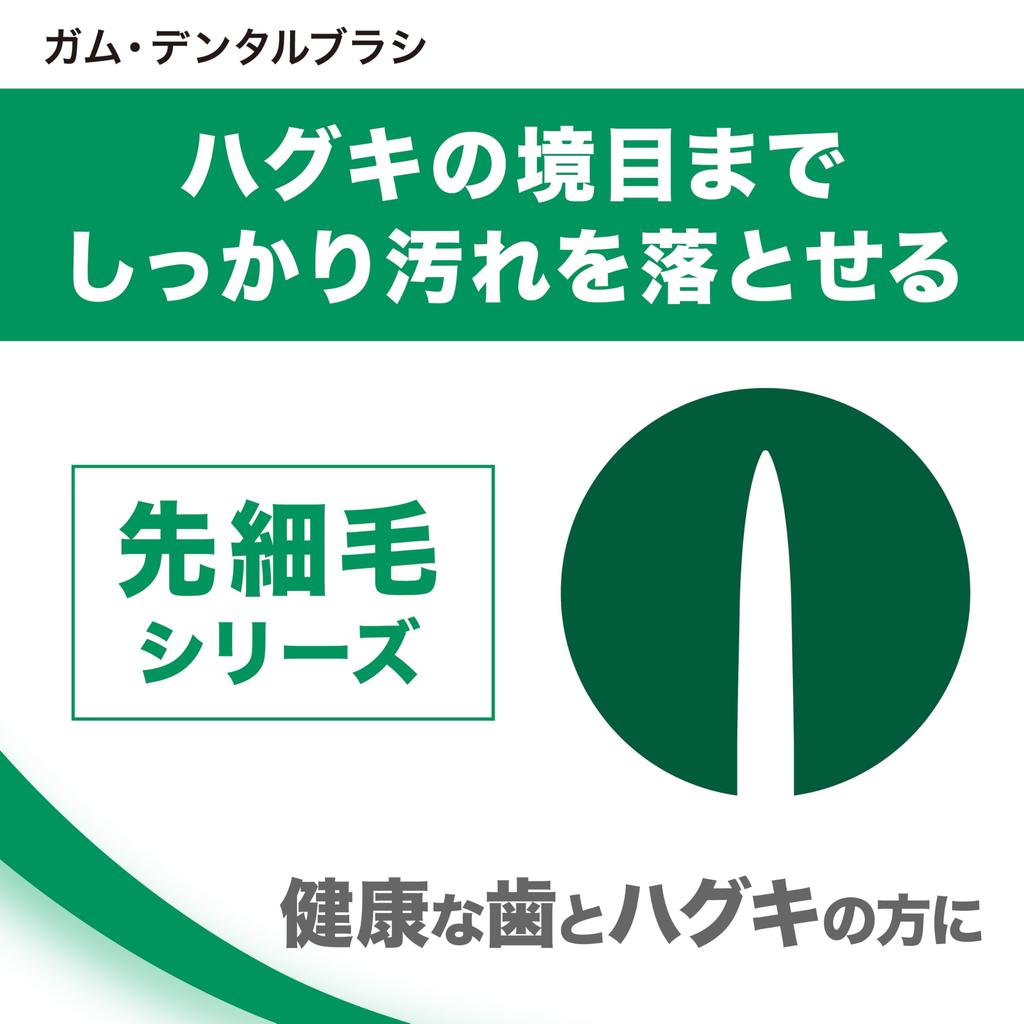 GUM Dental Toothbrush Compact Fine Bonus Gift Not Available #211 [3-Row Head, Regular, Bristles] 6-Pack + (Bulk Purchase) Colors [Used]