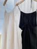Elegant 3D Embroidered Ramie Suspender Dress - New Chinese Style