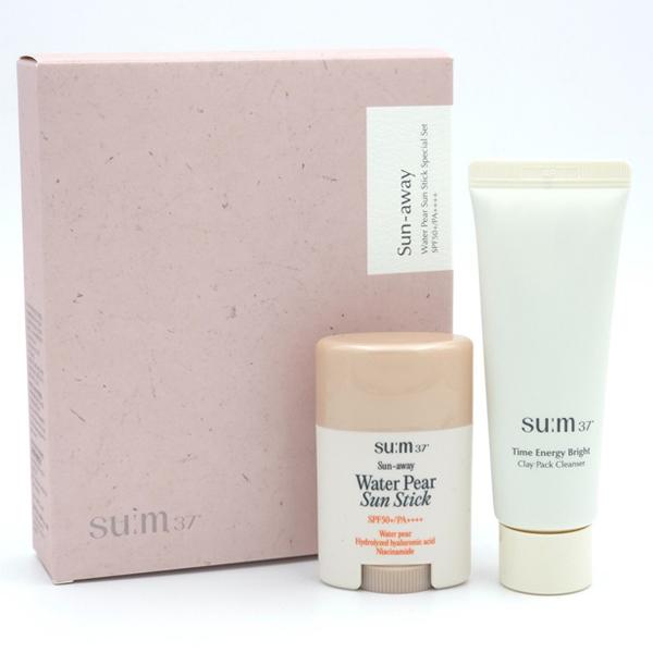 su:m37 Sun-away Water Pear Sun Stick Special Set 2 items +RANDOM GIFT