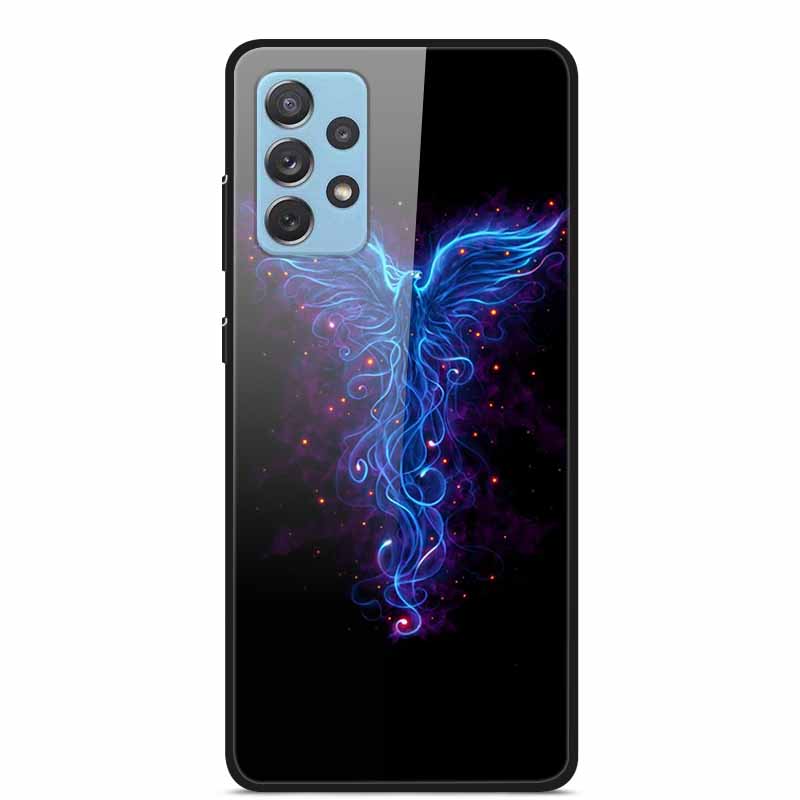 For Samsung A52 5G 4G Cases A52s 5G Tempered Glass Hard Back Cases For Samsung Galaxy A52 5G Phone Covers Funda A 52s 2022 A528B