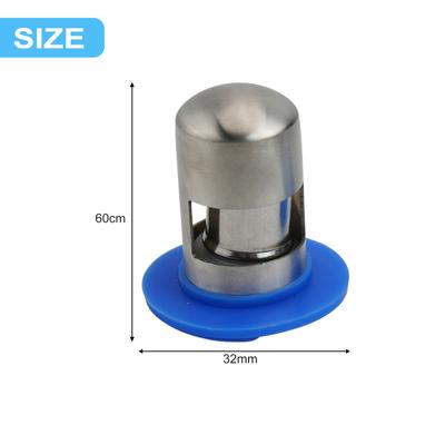 EdelstahlBodenablaufkern Deodorantabdeckung Bodenablauffilter Rückflussverhinderer 32-55CM Toilette Waschbecken Abwasserablaufkern