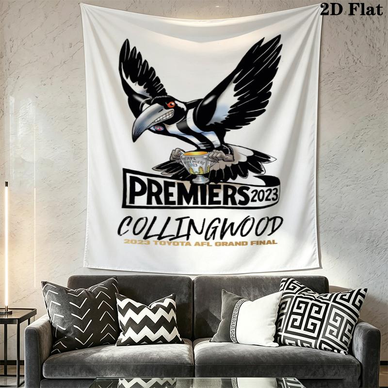 Collingwood Wall Tapestry Aesthetic Wall Hanging Printed Fabric Blanket Decorative Tapestries for Bedroom Living Room Home Decor