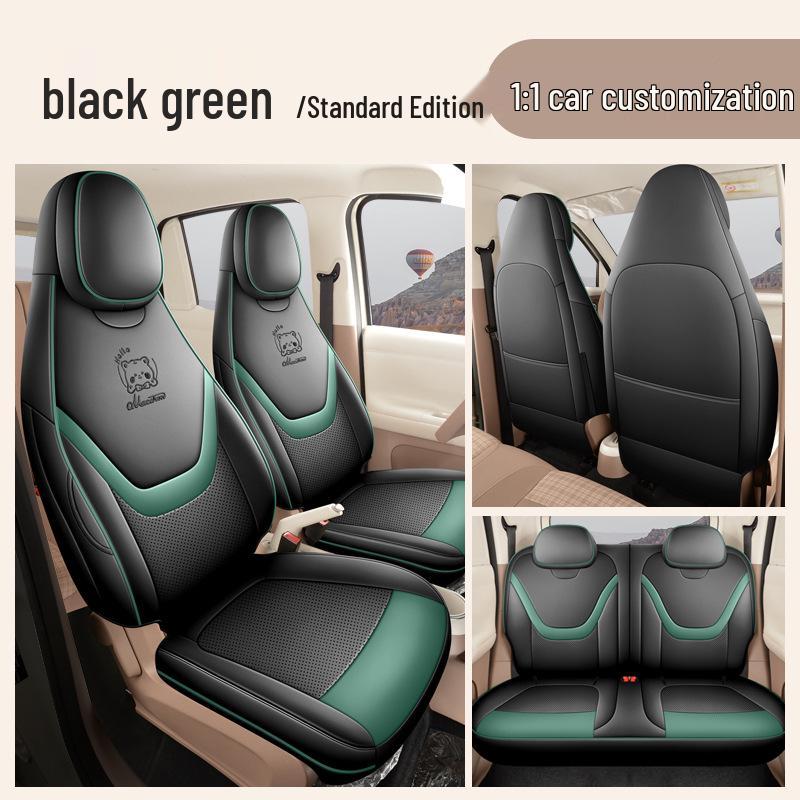 Leather Car Seat Covers for Wuling Bingo Pro - Universal, All-Season, Full Coverage Seat Cushions
