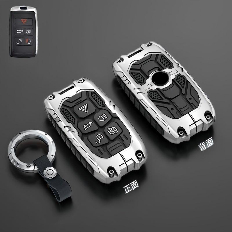 Metal Car Remote Key Cover Case Holder Shell Chain Fob For Land Rover New RangeRover Sport Evoque Freelander Velar Discovery LR5