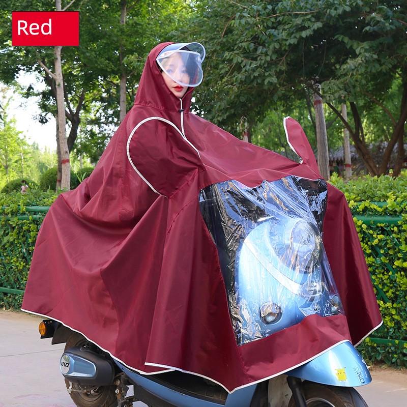 New Model Electric Vehicle Rain Poncho with Single/Double Brim XL Adult Large Size Riding Raincoat Single-Person Outdoor Foot-Covering Motorcycle