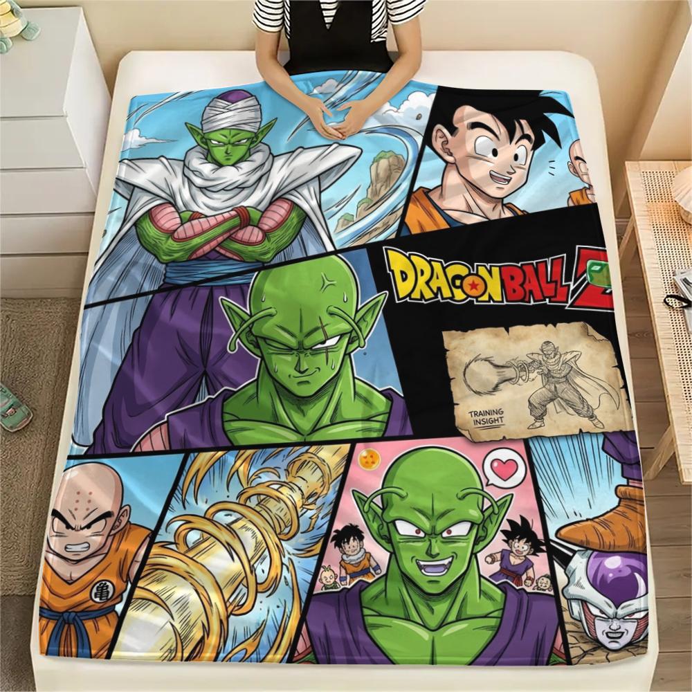 Son Goku DRAGON BALL Flannel Blanket Fashion Print For Bedroom Sofa Bed Chair Travel Picnic -HE1