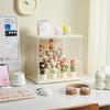 Transparent Plastic Storage Box Living Room Decoration Display Rack Doll Figurine Showcase Storage Organizer Case for Home DIY