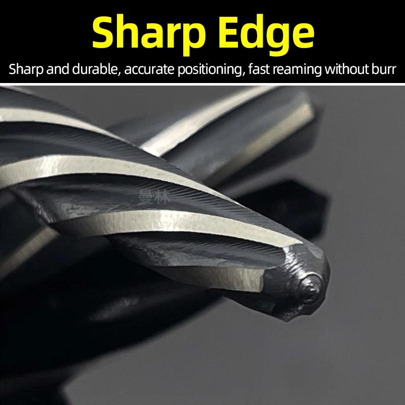 5-blade Drill Bit for Automotive Hole Machining Machine, English Reamer Drill Bit, M2 High-speed Steel