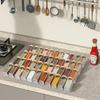 Organizador de Cajón para Especias de Cocina de 4 Niveles Acrílico Expandible Estante para Botellas de Condimentos Ahorro de Espacio Almacenamiento en Gabinete y Encimera