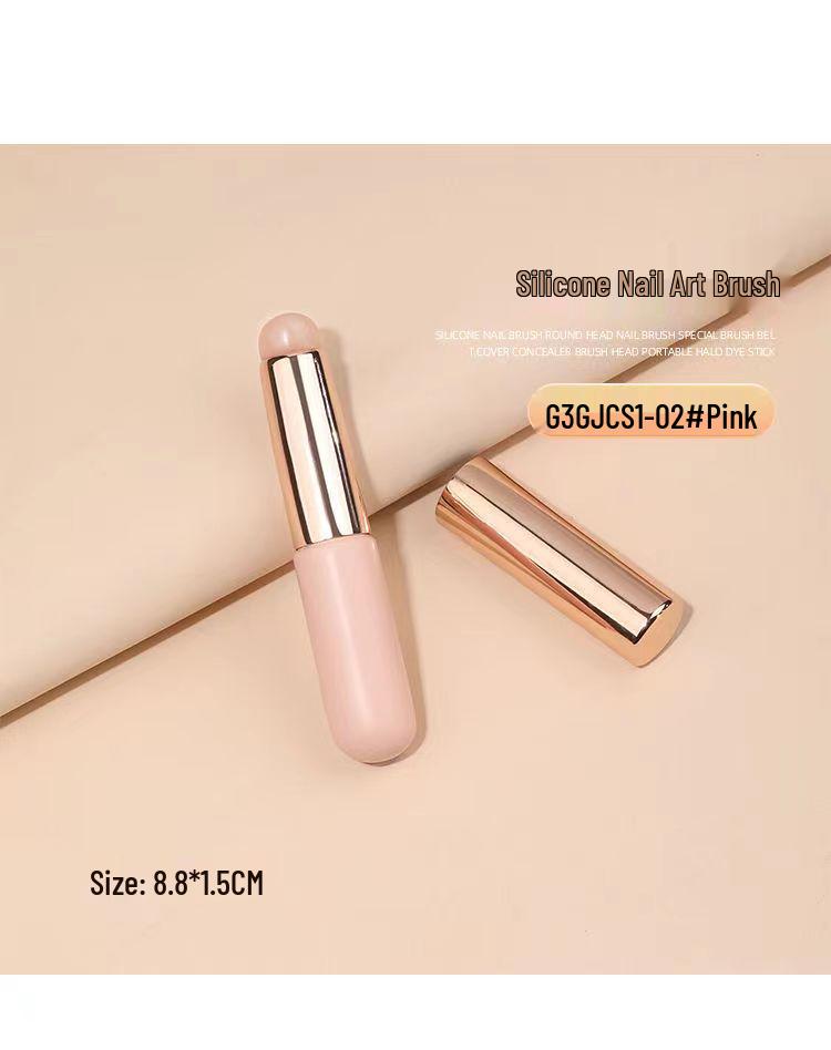 Silicone Lip & Nail Art Patting Brush: Professional Tool for Smooth Lips and Manicures