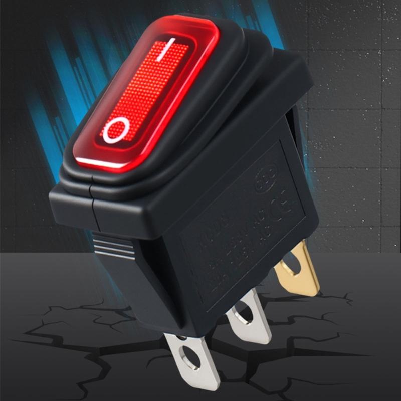 Efficient Waterproof Device Toggle Switches 2 Pin Plastic & Brass Switches Electrical Control Switches for Secure Installation