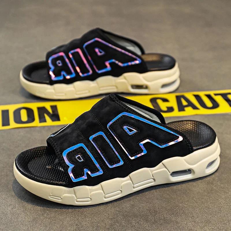 Letní pánské pantofle sandály pro muže pánské pohodlné pantofle originální značky boty venkovní sandály muž léto 2024 sandál chlapec