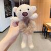Plush Bear Headband & Hair Tie for Women - Cute Winter Accessory