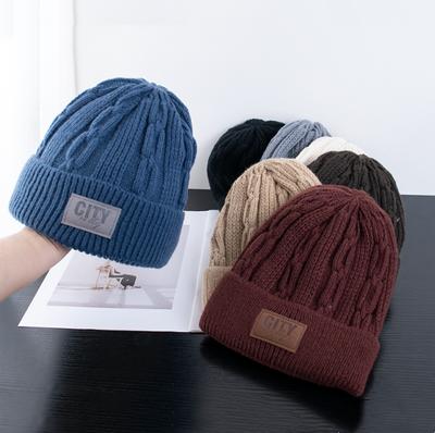 Unisex Buchstabenetikett Mütze Mode Wintermützen Männlich Weiblich Outdoor Klassisch Warm halten Wintermütze