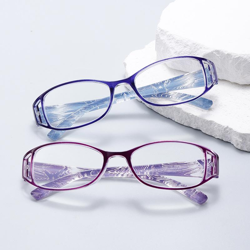Anti Blue Light Reading Glasses Presbyopia Women Fashion Retro Printing Hyperopia Classic Square Plastic Men Eyeglasses