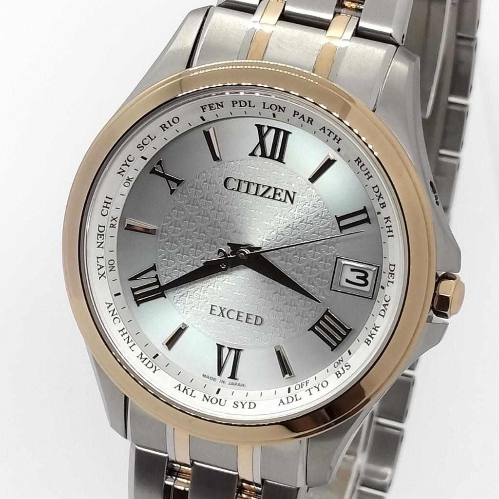 CITIZEN EXCEED Watch with Box and Warranty CB1084-51A Eco-Drive Radio-Controlled Men's