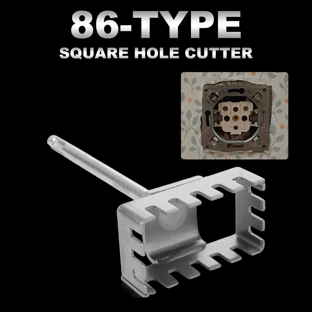 Slotting Square Hole Cutter Punch Hole Socket Sloter Square Socket Puncher  Electrician