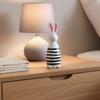 Wooden Bunnies Figurine Easter Rabbit Statue Indoor Easter Decoration Modern Art Spring Home Decors,Bunnies Sculpture